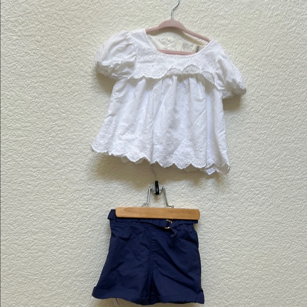 Joie White Eyelet Top